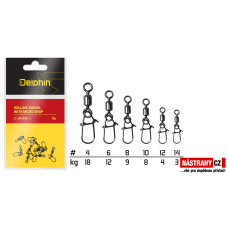 Rolling swivel micro snap 10 pcs