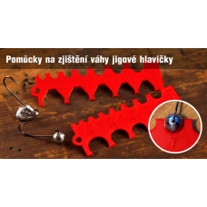Tools for determining the weight of a jig head