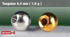 Tungsten head 6,4 mm - 1,8g - 7 pcs