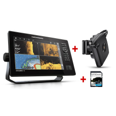 Discounted set Humminbird Xplore 10 CMSI+ fishfinder + Mega Live 2 transducer + Autochart card