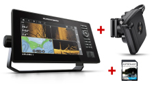 Discounted set Humminbird Xplore 9 CMSI+ fishfinder + Mega Live 2 transducer + Autochart card