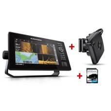 Discounted set Humminbird Xplore 9 CMSI+ fishfinder + Mega Live 2 transducer + Autochart card