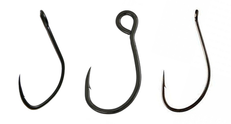 Barbed single hooks