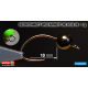 #8, Black, 1 g - 5 pcs