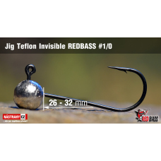 Jig Teflon Invisible REDBASS #1/0, 26 - 32 mm
