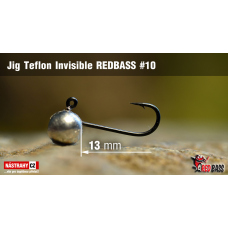 Jig Teflon Invisible REDBASS #10, 13 mm