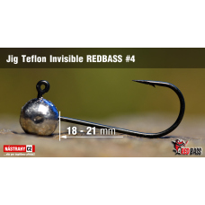 Jig Teflon Invisible REDBASS #4, 21 mm