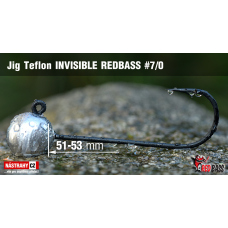 Jig Teflon Invisible REDBASS #7/0, 53 mm
