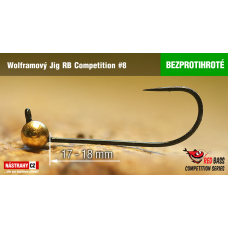 Barbless tungsten Jig RB Competition #8 - 18 mm Barbless tungsten Jig RB Competition #8 - 18 mm