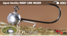 Jig REDBASS Sickle RUGBY - LURE HOLDER #1 - 24 mm