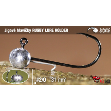 Jig REDBASS Sickle RUGBY - LURE HOLDER #2/0 - 31 mm
