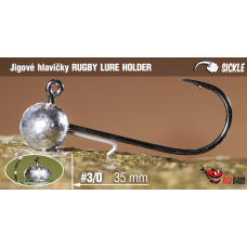 Jig REDBASS Sickle RUGBY - LURE HOLDER #3/0 - 35 mm
