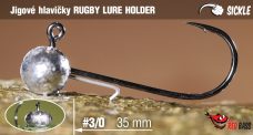Jig REDBASS Sickle RUGBY - LURE HOLDER #3/0 - 35 mm