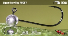 Jig REDBASS Sickle RUGBY #4/0 - 38 mm
