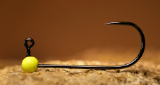 Barbless Tungsten Jig Head RedBass Sickle vel. 2 - 24 mm