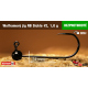 #2 - 1,0 g, Black, 5 pcs