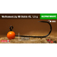#2 - 1,5 g, Orange, 5 pcs