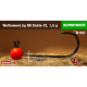 #2 - 1,5 g, Red, 5 pcs