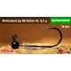 #4 - 0,5 g, Black, 5 pcs