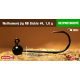#4 - 1,0 g, Black, 5 pcs
