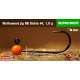 #4 - 1,0 g, Orange, 5 pcs