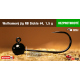 #4 - 1,5 g, Black, 5 pcs