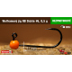 #6 - 0,5 g, Orange, 5 pcs