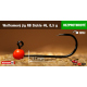 #6 - 0,5 g, Red, 5 pcs