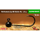 #6 - 1,0 g, Black, 5 pcs