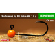 #6 - 1,0 g, Orange, 5 pcs