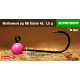 #6 - 1,0 g, Pink, 5 pcs