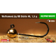#6 - 1,5 g, Gold, 5 pcs