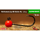 #6 - 1,5 g, Red, 5 pcs
