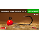 #8 - 1,0 g, Red, 5 pcs
