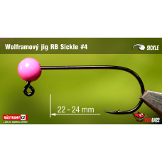 Tungsten Jig Head RedBass Sickle #2 - 24 mm