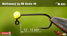 Tungsten Jig Head RedBass Sickle #8 - 14 mm