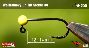 Tungsten Jig Head RedBass Sickle #8 - 14 mm