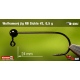 #2 - 0,5 g, Black, 5 pcs