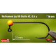 #2 - 0,5 g, Orange, 5 pcs