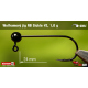 #2 - 1,0 g, Black, 5 pcs