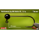 #2 - 1,5 g, Black, 5 pcs