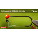 #4 - 0,5 g, Red, 5 pcs