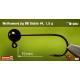 #4 - 1,5 g, Black, 5 pcs