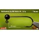 #4 - 1,0 g, Black, 5 pcs