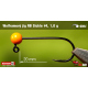 #4 - 1,0 g, Orange, 5 pcs