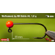 #4 - 1,0 g, Red, 5 pcs