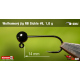 #8 - 1,0 g, Black, 5 ks
