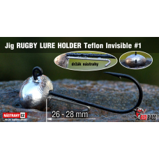 Jig Teflon Invisible RUGBY - Lure holder #1 - 28 mm