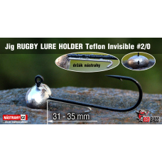 Jig Teflon Invisible RUGBY - Lure holder #2/0 - 35 mm