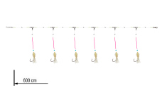Redfish rig Circle-Hook Grandwave Daiwa 600 cm